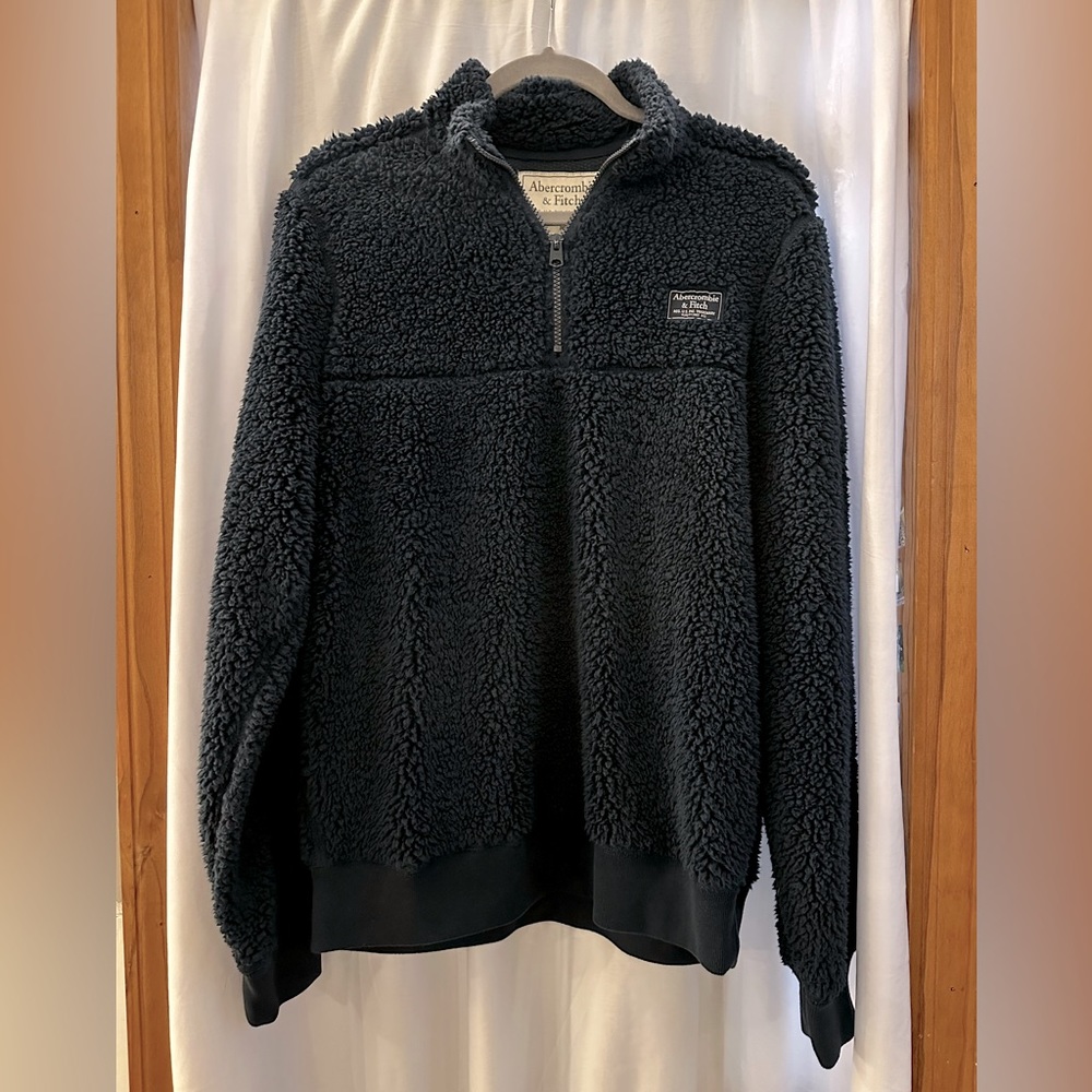 Abercrombie & Fitch Sherpa Quarter Zip
